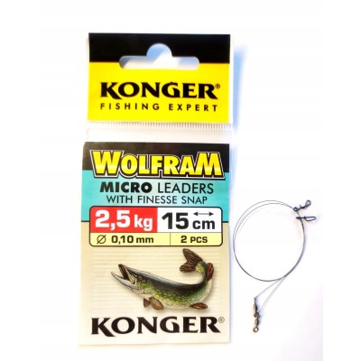 Konger Przypony Wolframowe Mikro 15cm/2,5kg/2szt.