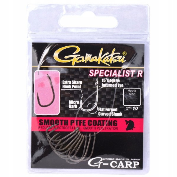Gamakatsu Haki G-carp Specialist Grey r.2/10 szt.