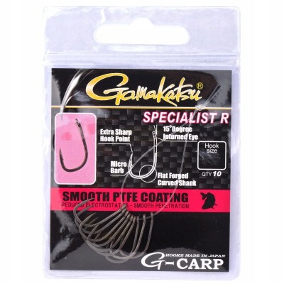 Gamakatsu Haki G-carp Specialist Grey r.8/10 szt.
