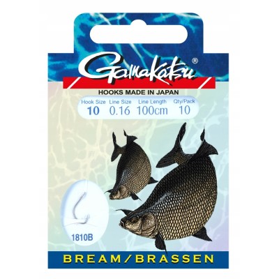 Gamakatsu Haki z Przyp. 1810B r.8/0.18mm/100cm/10 szt.