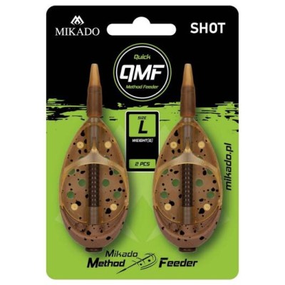 Mikado Koszyk Method Feeder Shot QMF r.L/60g  2szt