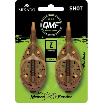 Mikado Koszyk Method Feeder Shot QMF r.L/60g  2szt