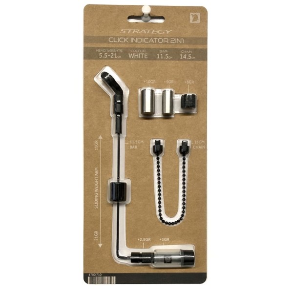 Strategy Swinger Click Indicator 2in1 White/Biały