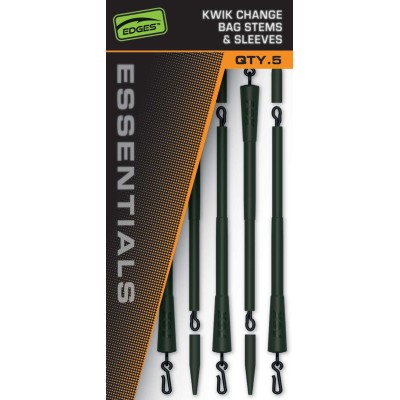 Fox Essentials Kwik Change Bag Stems & Sleeves/5szt