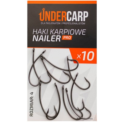 UnderCarp Haki Karpiowe Nailer PRO nr.4/10szt.