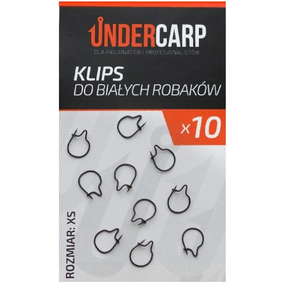 UnderCarp Klips do białych robaków XS/10szt
