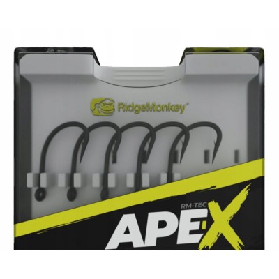 RidgeMonkey Haki Ape-X Straight Point Barbed r.6/10szt