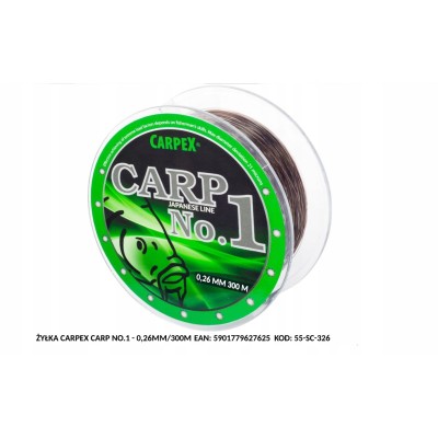 Carpex Żyłka Carp No.1 0.26mm/300m/8,15kg