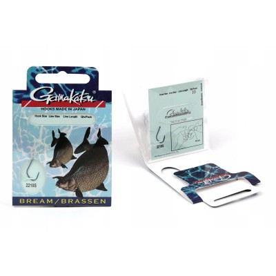 Gamakatsu Haki z Przyp. Leszcz 2210S r.6/0.20mm/60cm/10 szt.