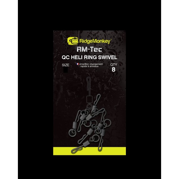 RidgeMonkey Krętlik do Szybkiej Wymiany z Kółkiem r.8/8szt.