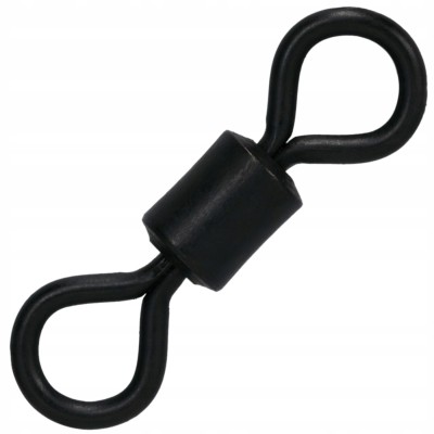 Mikado Krętlik Rolkowy 2/0 Czarny Mat/5szt