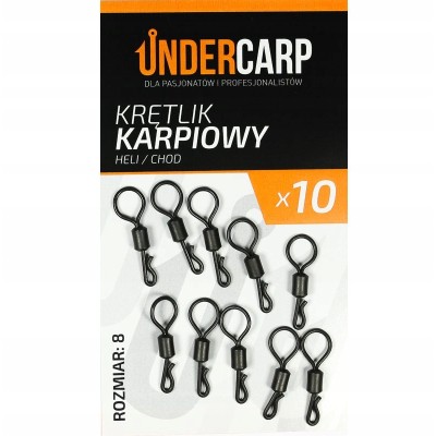 UnderCarp Krętlik Karpiowy Heli/chod nr.8/10szt.
