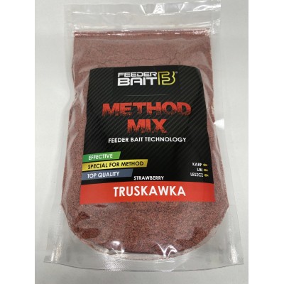 Feeder Bait Method Mix Truskawka 800g