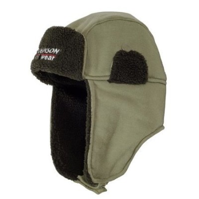 Robinson Czapka Zimowa Zielona Uszatka