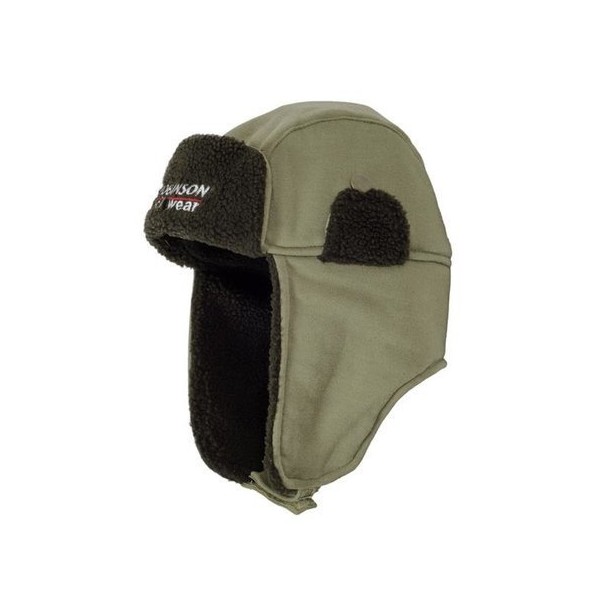 Robinson Czapka Zimowa Zielona Uszatka