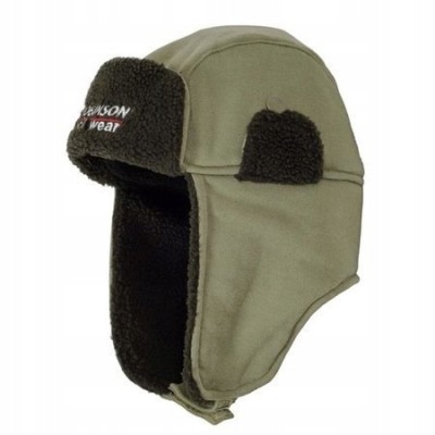 Robinson Czapka Zimowa Zielona Uszatka