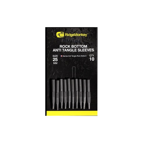 RidgeMonkey Ochraniacz Antysplątaniowy Czarny Krótki/10szt.