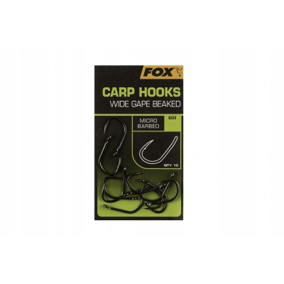 FOX Carp Wide Gape Beaked Haki r.8/10szt.