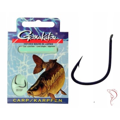 Gamakatsu Haki z Przyp. Karp 3510F r.8/0.24mm/85cm/10szt