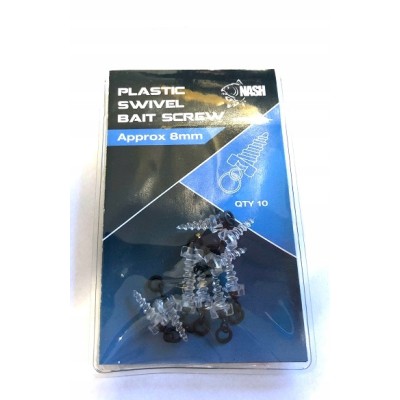 Nash Wkręty Plastic Bait Screw Approx 8mm/10szt