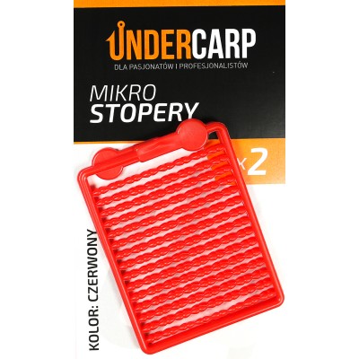 UnderCarp Mikro Stopery Czerwone / 2 szt.