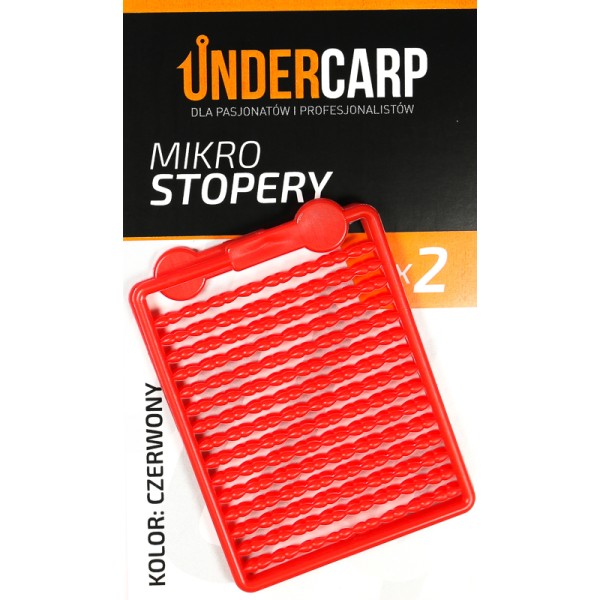 UnderCarp Mikro Stopery Czerwone / 2 szt.