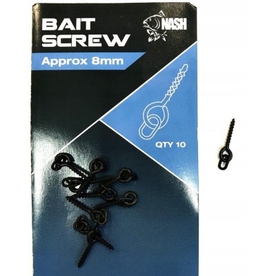 Nash Wkręt z Kółkiem Bait Screw 8mm/10szt