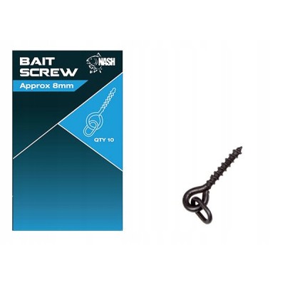 Nash Wkręt z Kółkiem Bait Screw 8mm/10szt