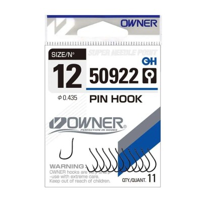 Owner Haczyki Pin Hook 12/11szt.