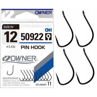 Owner Haczyki Pin Hook 12/11szt.