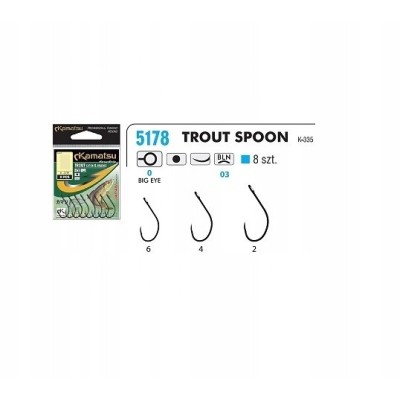 Kamatsu Haczyk Trout Spoon #6/8szt