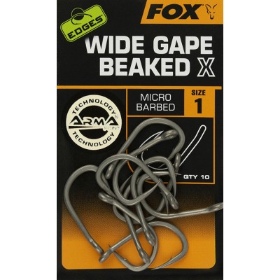 Fox Edges Wide Gape Breaked X Size 4/10szt.