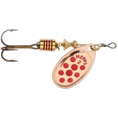 Mepps Aglia Decorees Miedz/Czerw Kropki nr.2/4.5g