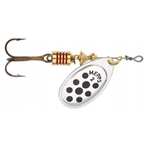 Mepps Aglia Decorees Srebr/Czarne Kropki 2/4.5g