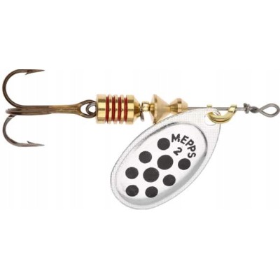 Mepps Aglia Decorees Srebr/Czarne Kropki 2/4.5g