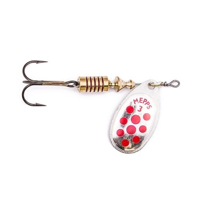 Mepps Aglia  Srebr/Czerw Kropki nr.3/6.5g