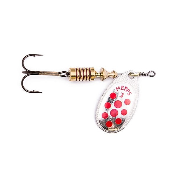 Mepps Aglia  Srebr/Czerw Kropki nr.3/6.5g