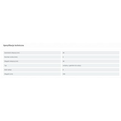 Konger Siatka Wędkarska Uchwyt 40/250cm