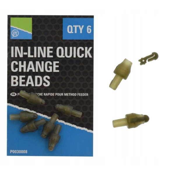 Preston In-Line Quick Change Beads/6szt