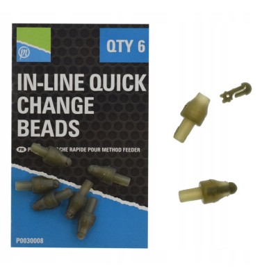 Preston In-Line Quick Change Beads/6szt