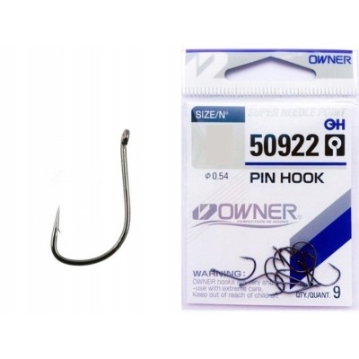 Owner Haczyki Pin Hook r.10/10szt.