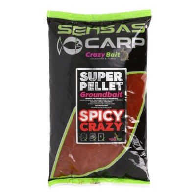 Sensas Zanęta Super Pellet Groundbait Spicy Crazy 1kg