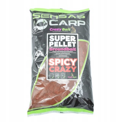 Sensas Zanęta Super Pellet Groundbait Spicy Crazy 1kg
