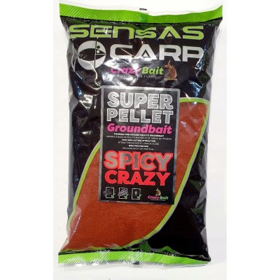Sensas Zanęta Super Pellet Groundbait Spicy Crazy 1kg