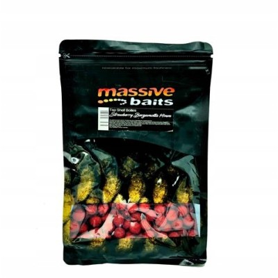 Massive Baits Kulki Strawberry Bergamotta 14mm 1kg
