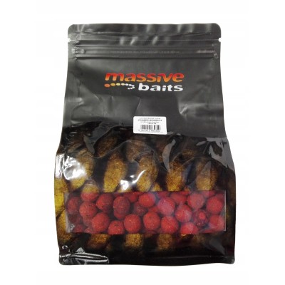 Massive Baits Kulki Strawberry Bergamotta 14mm 1kg