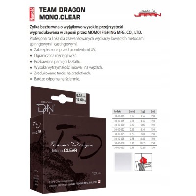 Dragon Żyłka Team Dragon 0,16mm/3,55kg/150m