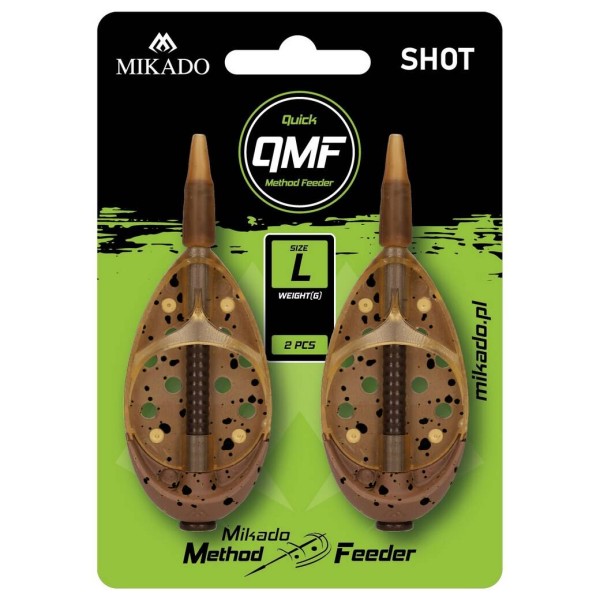 Mikado Koszyk Method Feeder Shot QMF r.L/40g  2szt