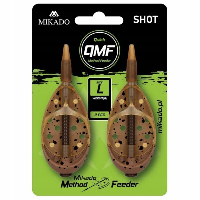 Mikado Koszyk Method Feeder Shot QMF r.L/40g  2szt