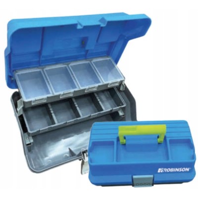 Robinson Skrzynka Wędkarska Dwupoziomowa 34x19x15cm
